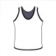 Canotta sport bicolore