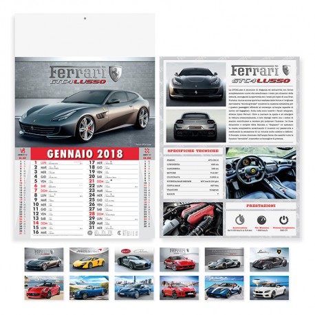 Calendari Auto Sportive 100 pezzi